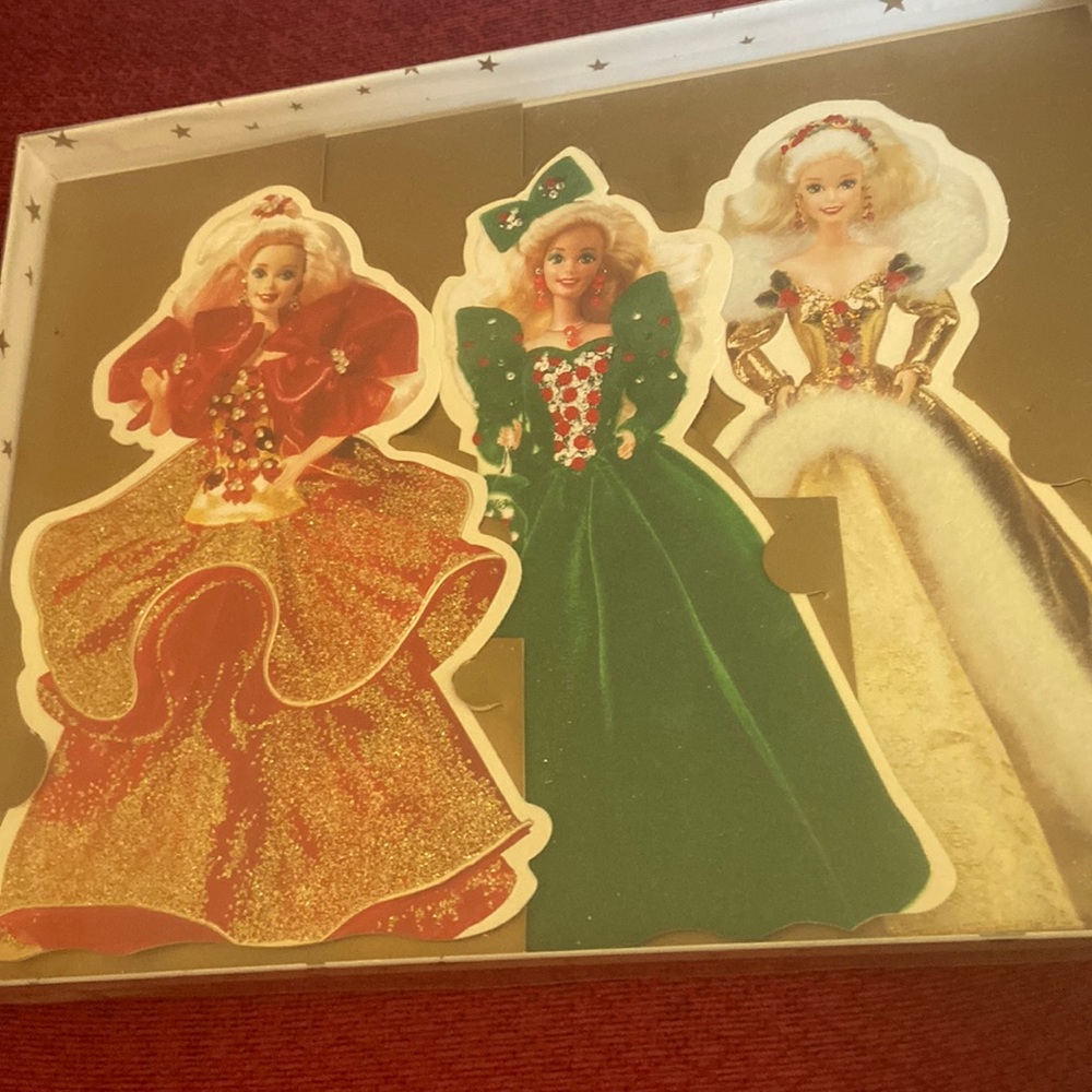 Holiday Barbie / Hallmark displayable greeting card collection